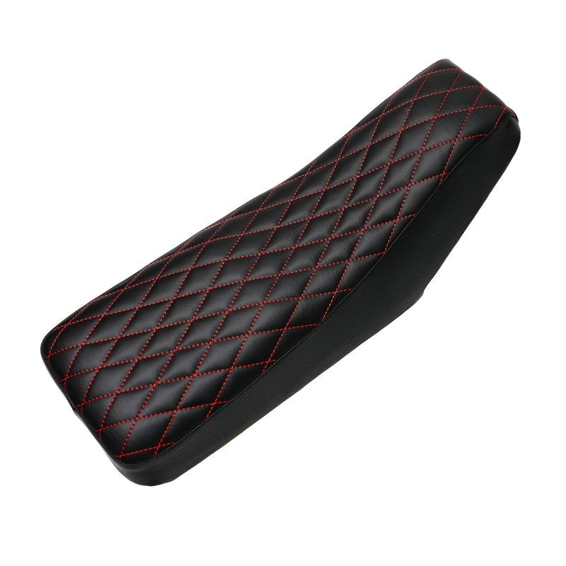 JMCHstore Diamond Stitch Retro Mini Bike Seat with Red Thread for Motovox MBX10, for Mototec 105cc Mini Bike - Image 4