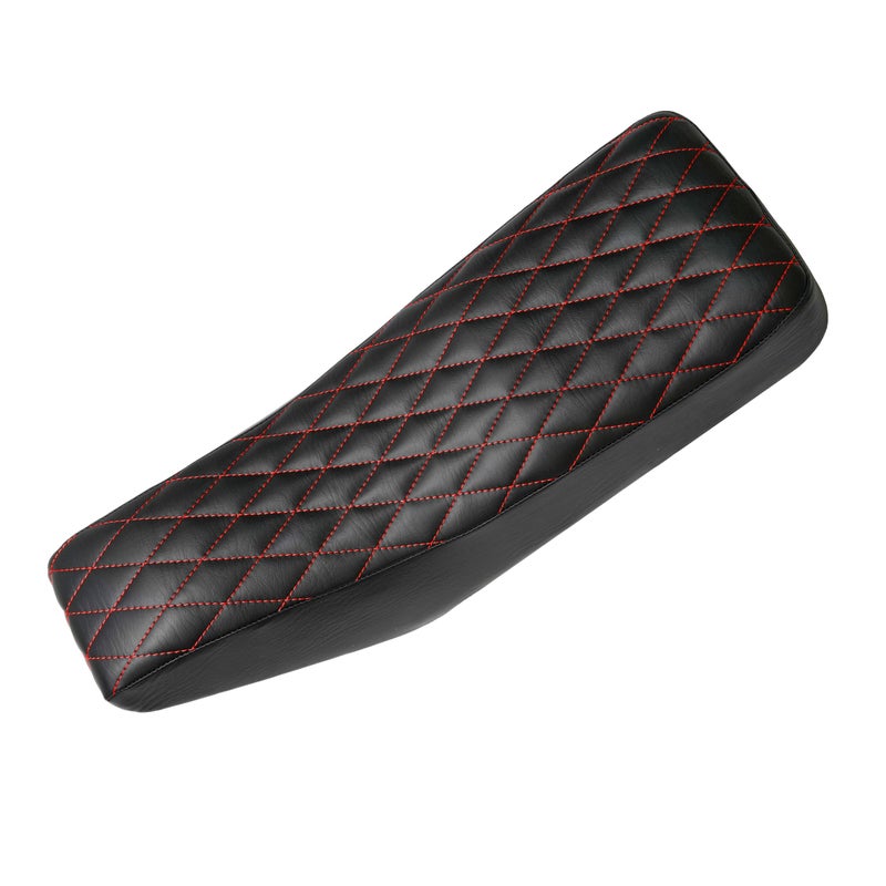 JMCHstore Diamond Stitch Retro Mini Bike Seat with Red Thread for Motovox MBX10, for Mototec 105cc Mini Bike - Image 5