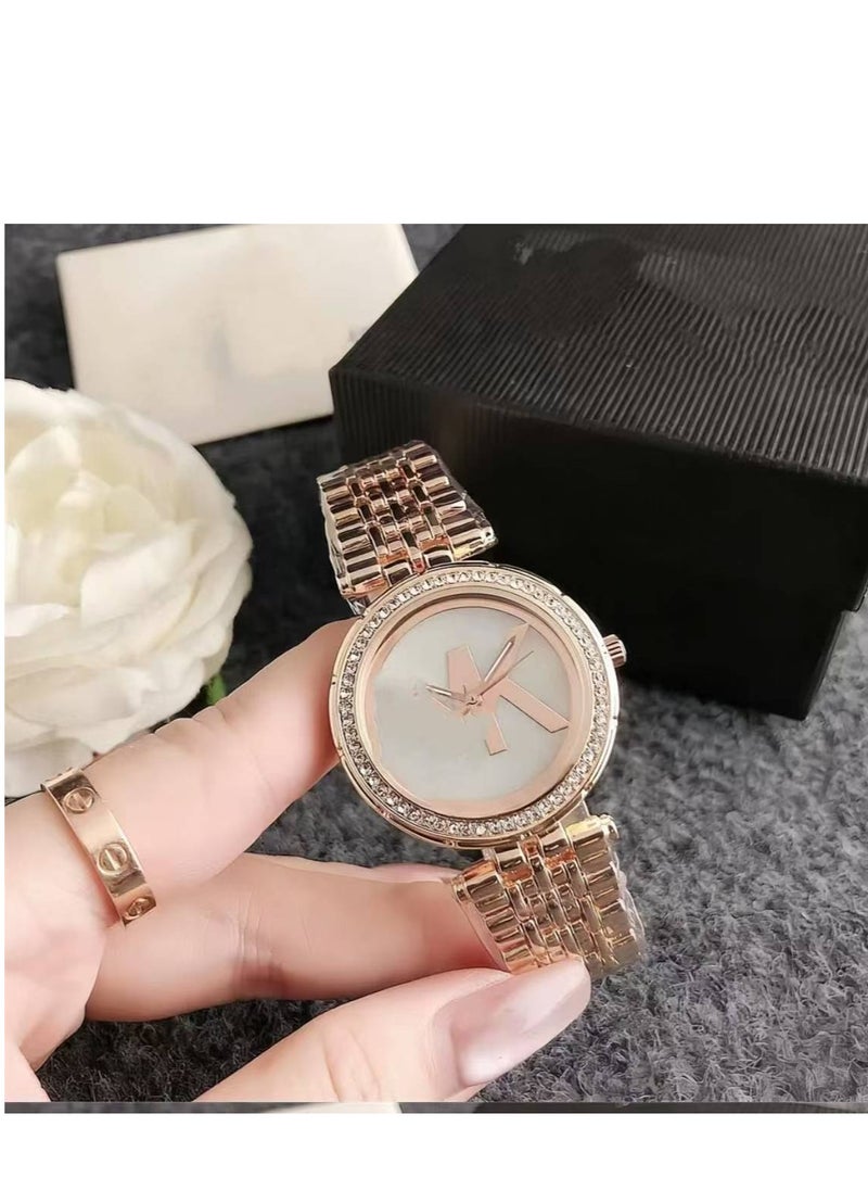 Generic - Women's Classic Steel Strap Analog Watch - Image 1