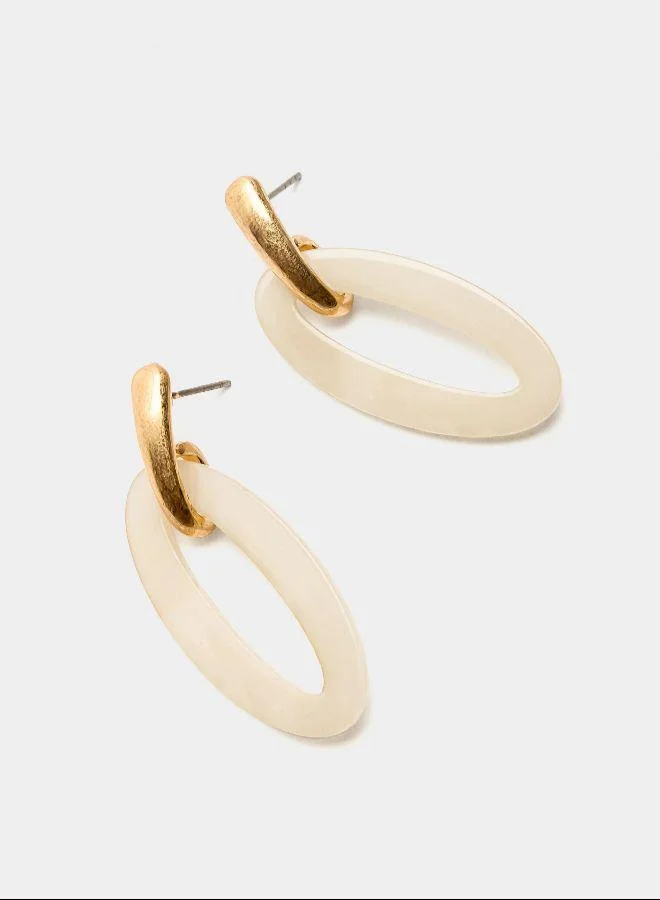 بارفوا أقراط طوقية ممدودة