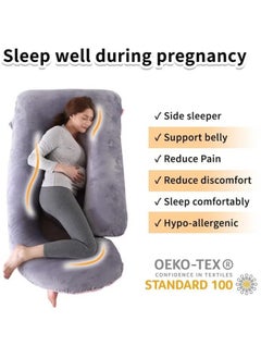 Arabest G+U-Shaped Pregnancy Pillow Full Body Maternity Support Pillow (62"x 28")  - Image 4