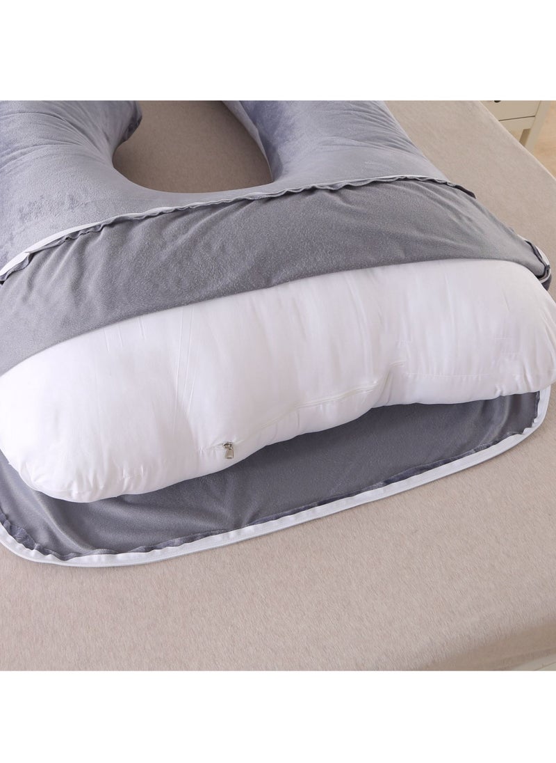 Arabest G+U-Shaped Pregnancy Pillow Full Body Maternity Support Pillow (62"x 28")  - Image 5