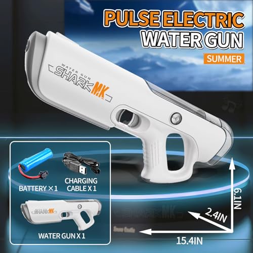Storio Rechargeable Electric Battery Operated Holi Pichkari Water Gun Toy for Kids| Auto Absorb, Continuous Firing| Upto 35Ft Shooting Range| High Pressure Mechanism - Image 4