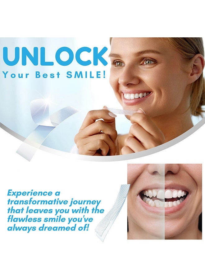 ORALHOE Teeth Aligner Strips, Teeth Whitening Strips, For Reduce Teeth Sensitive, Teeth Whitener Clean Teeth Safely, Effectively Remove Coffee, Tobacco Stains, Professional And Safe White Strips (7 Pieces) - Image 4