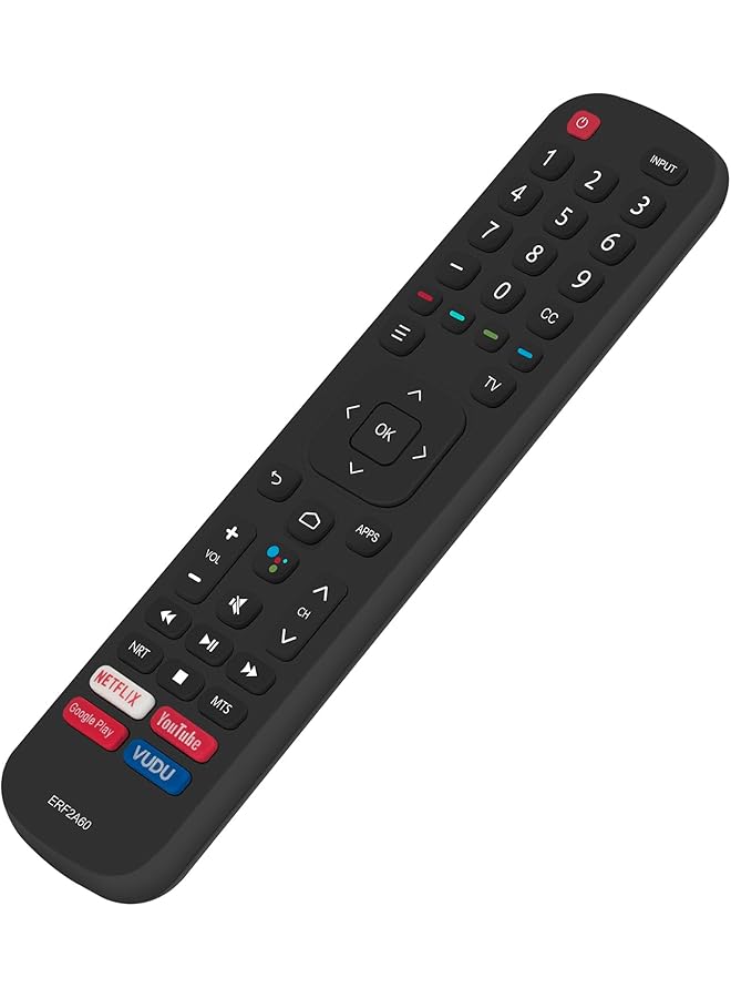 ELTRAZONE ERF2A60 IR Replacement Remote Control Compatible with Hisense Smart TVs Including 55H8G, 65H8G, 75H8G, 50H8F, 55H8F, 65H9F, 55H9F, 55H9F1, 65H9F1, 65H9020F, 65H8F, 43H6570F – No Setup Needed, Plug & Play Smart TV Remote - Image 1