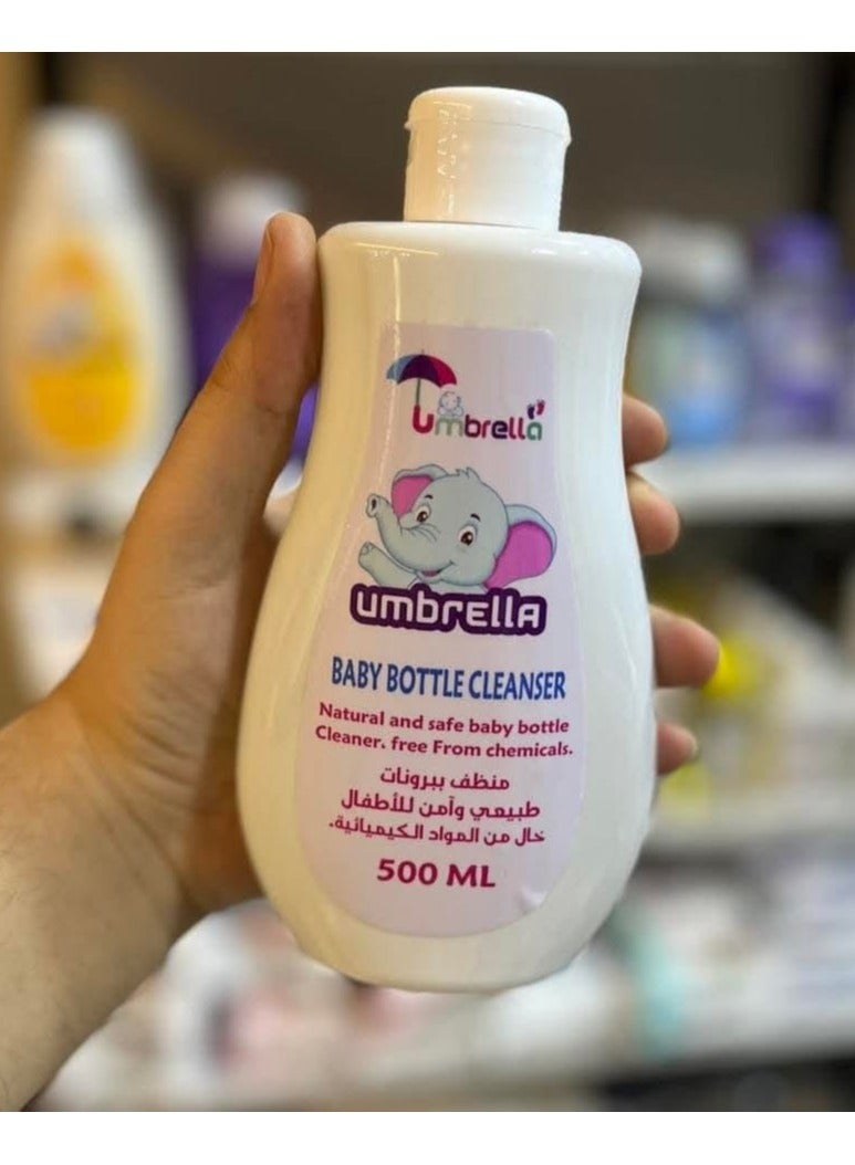 منظف الزجاجات والحلمات 500 ملليلتر + فرشاة الزجاجات