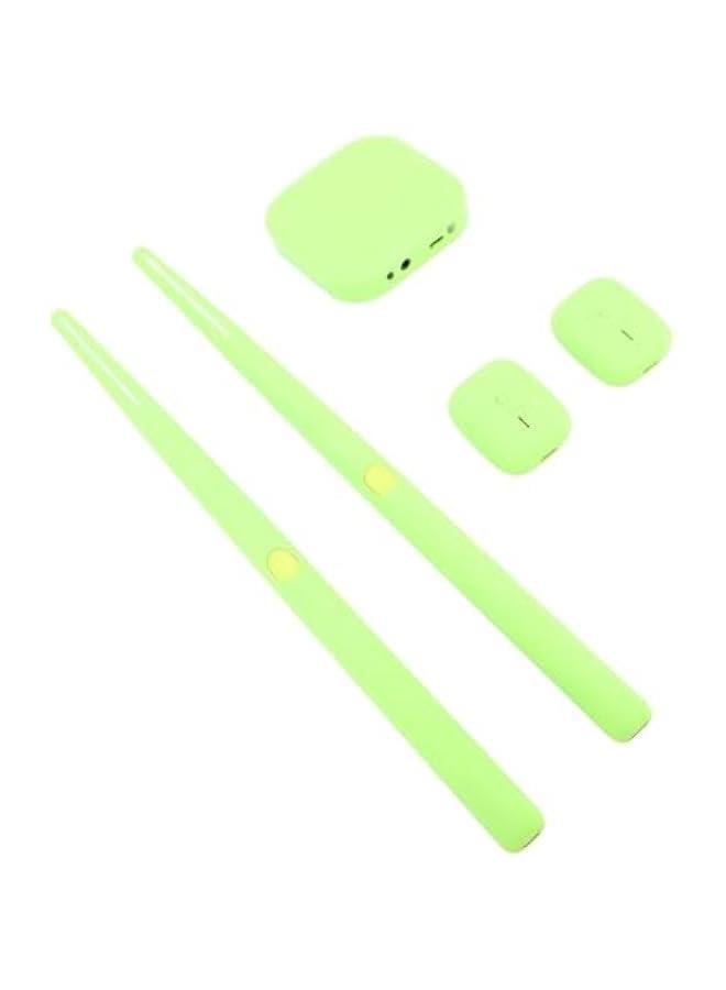 Electric Air Drum Set, Virtual Drumsticks Set, RGB Portable 3D Motion Sensing Air Drum Kit with Drumsticks Pedals Bluetooth & 8 Sounds for Adults Kids Percussion Accessories  - Image 1