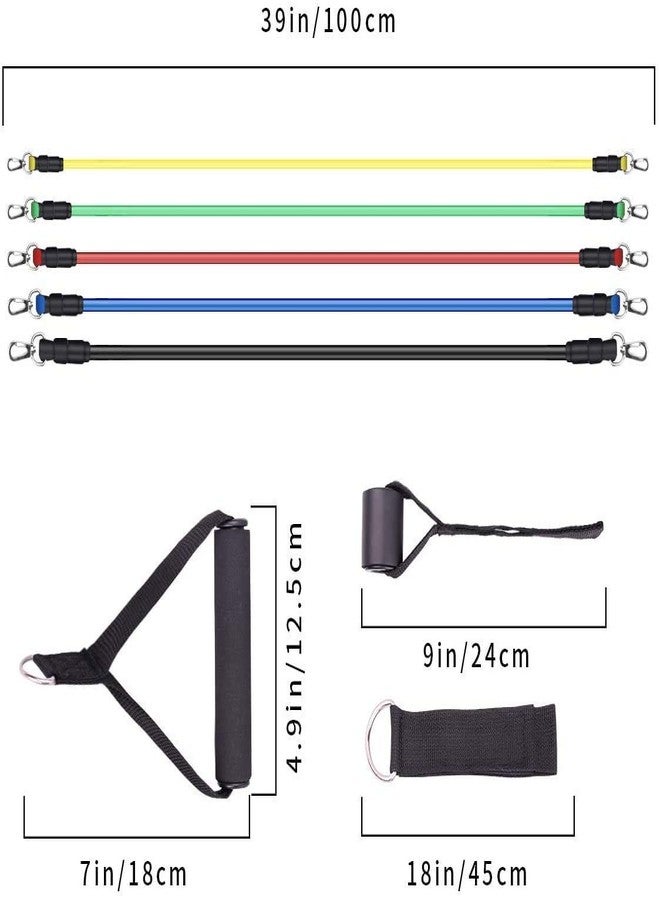 Mobhada Resistance Exercise Bands with Door Anchor, Handles, Waterproof Carry Bag, Legs Ankle Straps for Resistance Training, Physical Therapy, Home Workouts, Resistance Band. - Image 3