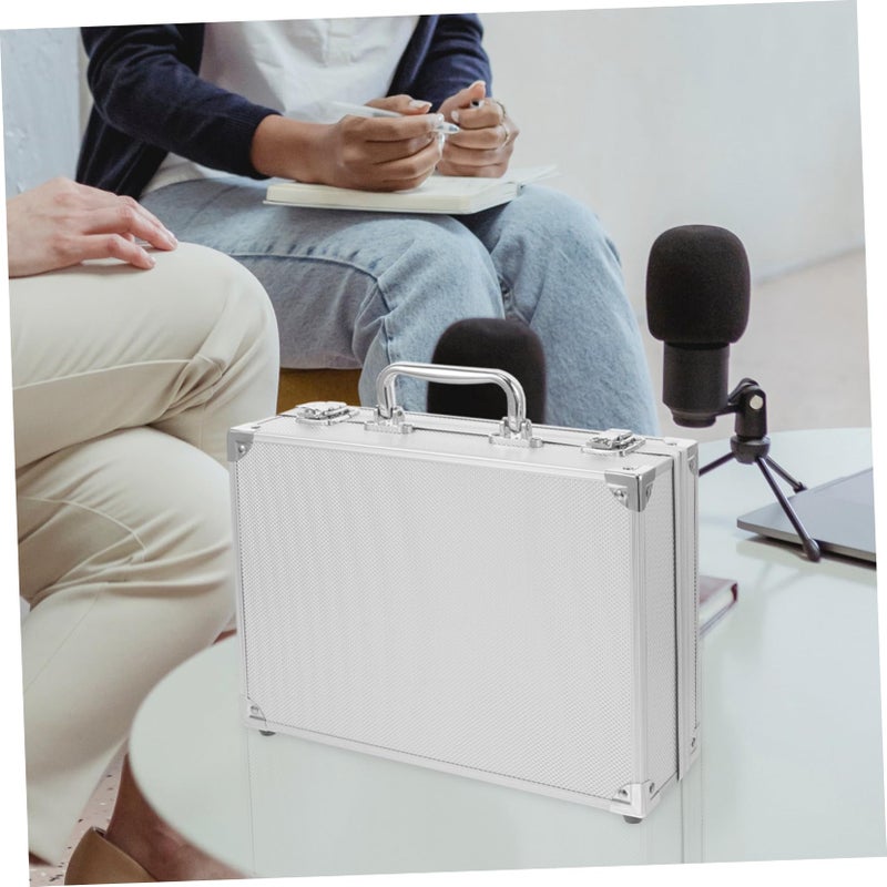 Aluminum Toolbox Portable Small Storage Case For Tools Men Briefcase - Image 4