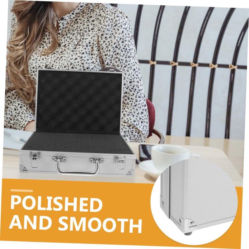 Aluminum Toolbox Portable Small Storage Case For Tools Men Briefcase - Image 3