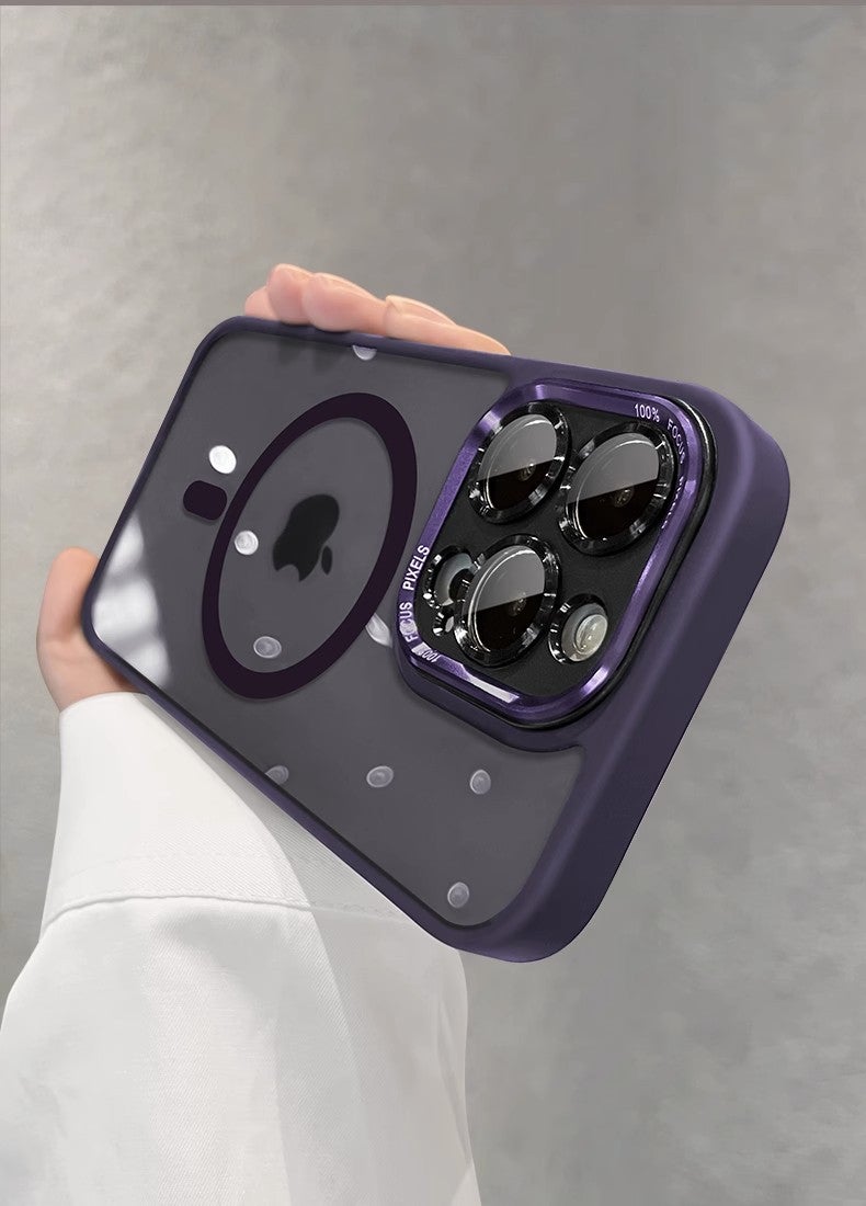 Suitable for Apple 16ProMax Magnetic Recharging Mobile Phone Case Full Coverage Drop-resistant iPhone15 with Lens Film 14 Protective Case - Image 4