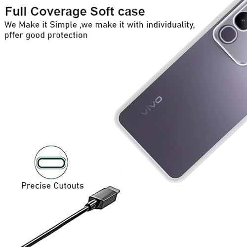 VIDO Transparent Back Case Cover for Vivo T4x 5G / iQOO Z10x 5G (Soft & Flexible & Camera Protection Back Case) - Image 3