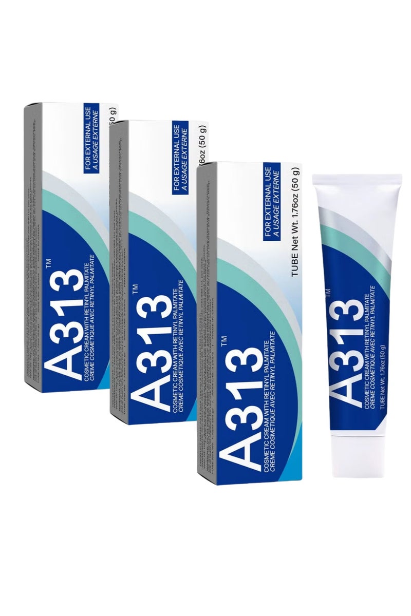 A313 3-Pack A313 Retinol Cream for Face, Anti-Ageing Treatment, Skin Brightening and Hydrating, 50g - Image 1