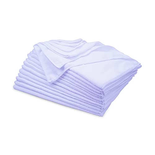 HUINI 12 Pcs Microfiber Hair Drying Towels 14 X 30 Inches (White) - Image 2