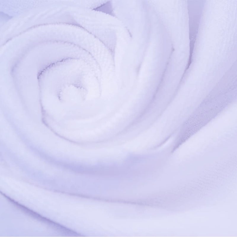 HUINI 12 Pcs Microfiber Hair Drying Towels 14 X 30 Inches (White) - Image 4