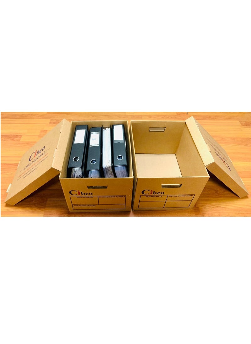 Cibco Pack Of 5 A4 Boxes With Lid For Multi Purpose Storage Convenient To Store Files Documents Drawings Magazines Books Toys And Other Items  - Image 4