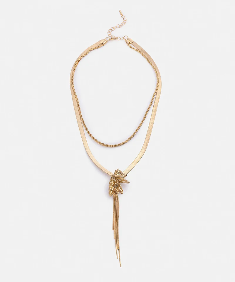 Ipekyol Fringed Layered Necklace