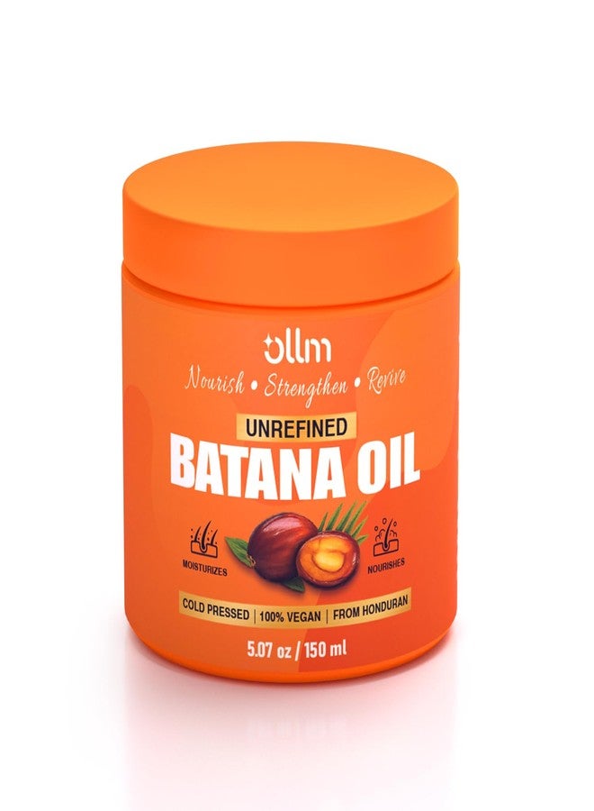 OLLM Raw Batana Oil for Hair Growth - 5oz Repair Damaged Hair Organic Formula from Honduras for Latina Women With Curly Hair Ages 25-35 - Wash Day Routine At-Home Salon Use - Image 1