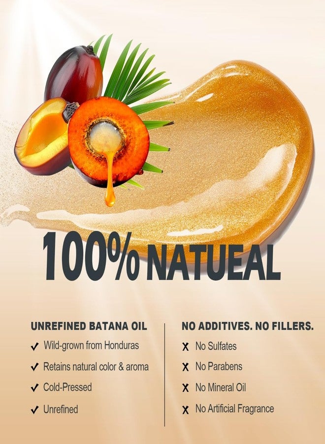 OLLM Raw Batana Oil for Hair Growth - 5oz Repair Damaged Hair Organic Formula from Honduras for Latina Women With Curly Hair Ages 25-35 - Wash Day Routine At-Home Salon Use - Image 2