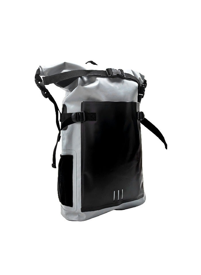Generic 30L Large Capacity Waterproof Backpack - Outdoor PVC Backpack for River Tracing, Swimming, Drifting, Beach Surfing, Fishing  - Image 1