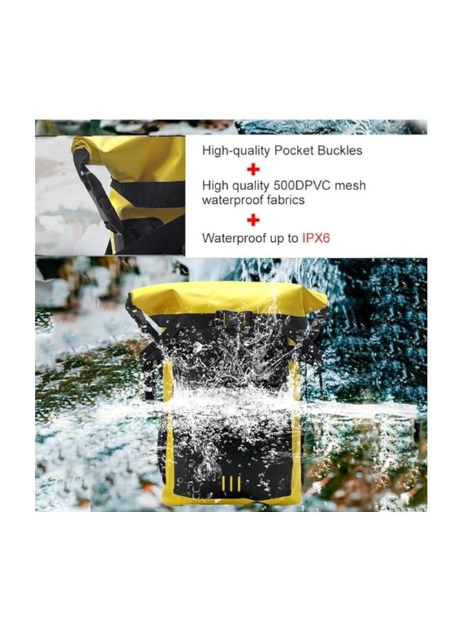 Generic 30L Large Capacity Waterproof Backpack - Outdoor PVC Backpack for River Tracing, Swimming, Drifting, Beach Surfing, Fishing  - Image 5