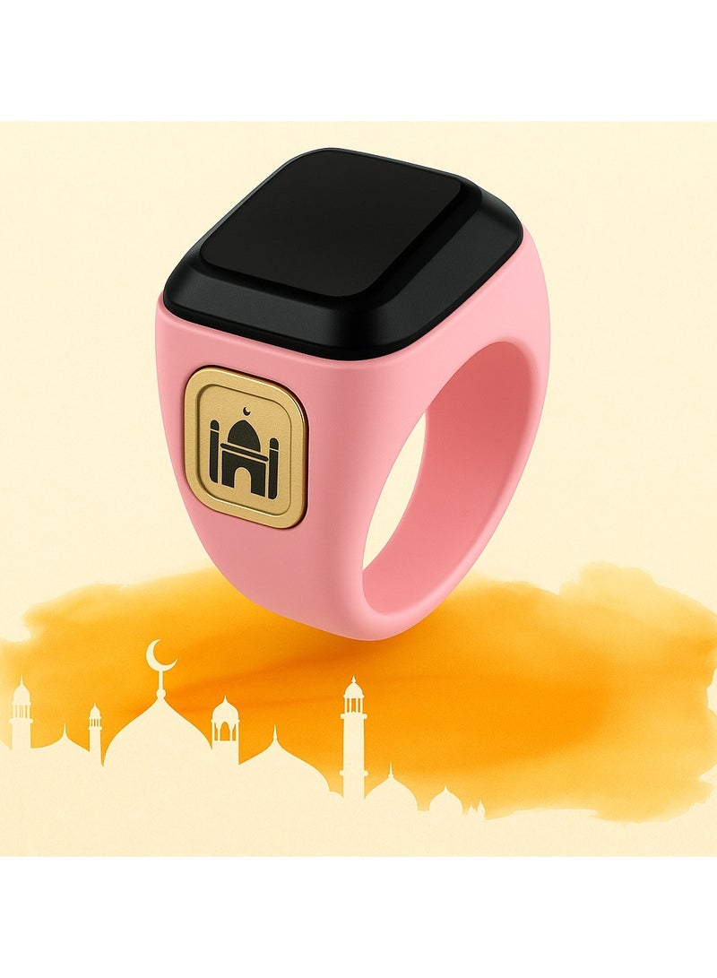 BSTWSH Smart Zikr Ring 18mm – Digital Tasbih Counter with OLED Display, Bluetooth App, Vibration Alerts, Step Tracker - Image 1