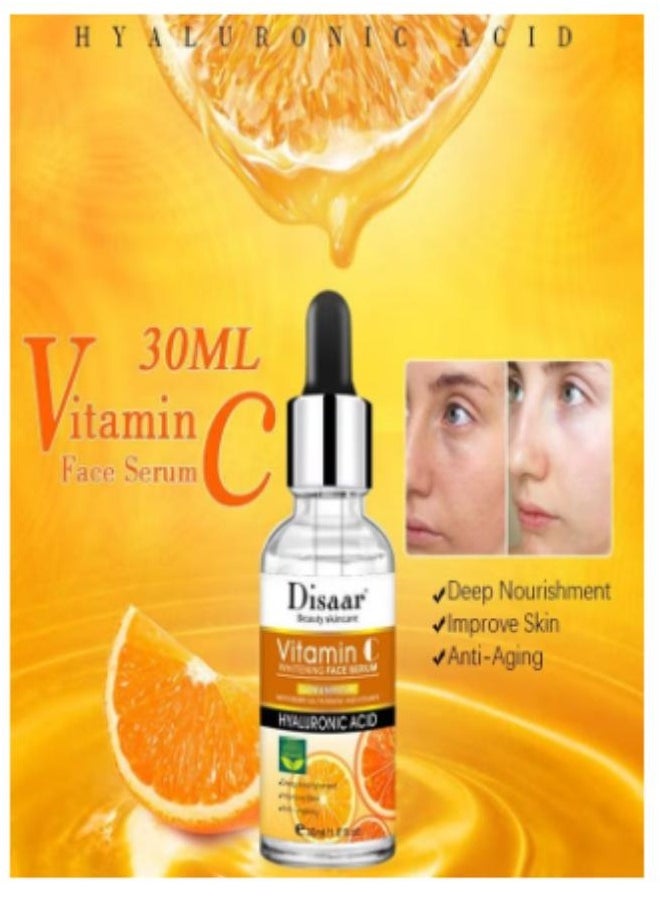 Disaar Vitamin C Hyaluronic Acid Whitening Face Serum 30ml  - Image 3