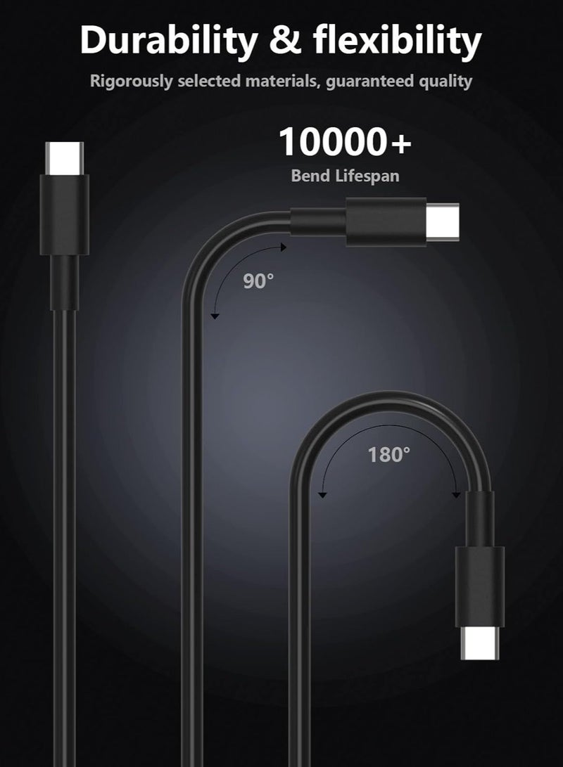 ESCASE 45W Super Fast Charger For Samsung Type C Plug with USB C Cable, Wall Charger Plug Adaptor and Cable Compatible With Samsung Galaxy S24 Ultra/S24 Plus/S23 FE/S24/S22/S21 S20,A54 A25 A15 A05S A53 A34 A23 5G,Z Fold 4 5/Z Filp,Tab S7 S8 S9 Black - Image 4