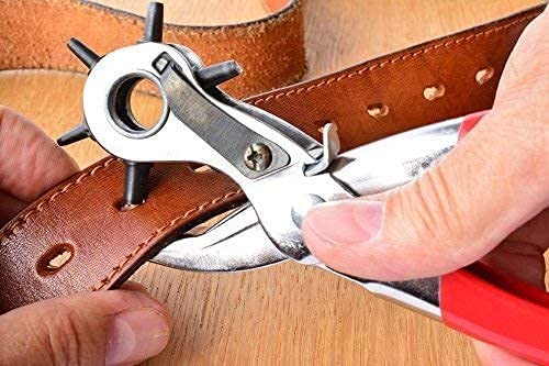 KANAbee Revolving Hole Punch Plier 2 to 45 MM Hole Making Tool for Belt Leather Paper Plastic Cardboard Steel Made - Image 2