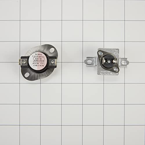 Whirlpool 279973 Dryer Thermostat, White - Image 3