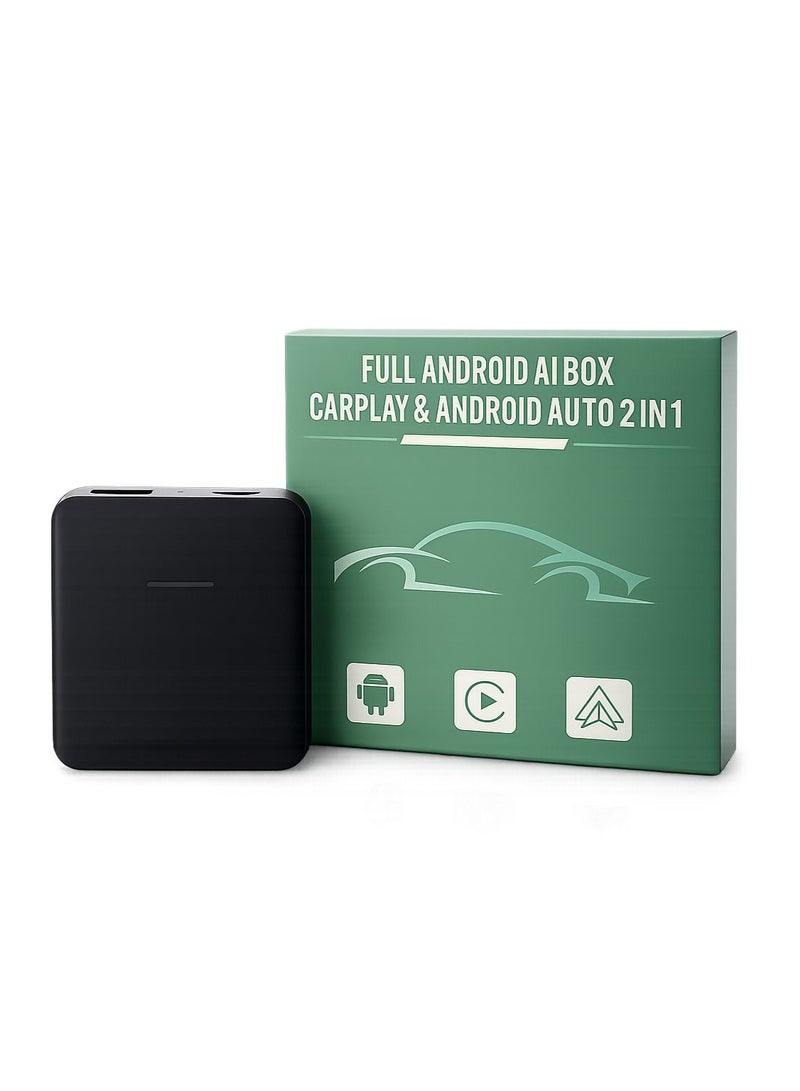 جهاز Android Ai Box متكامل، يدعم CarPlay وAndroid Auto في جهاز واحد.