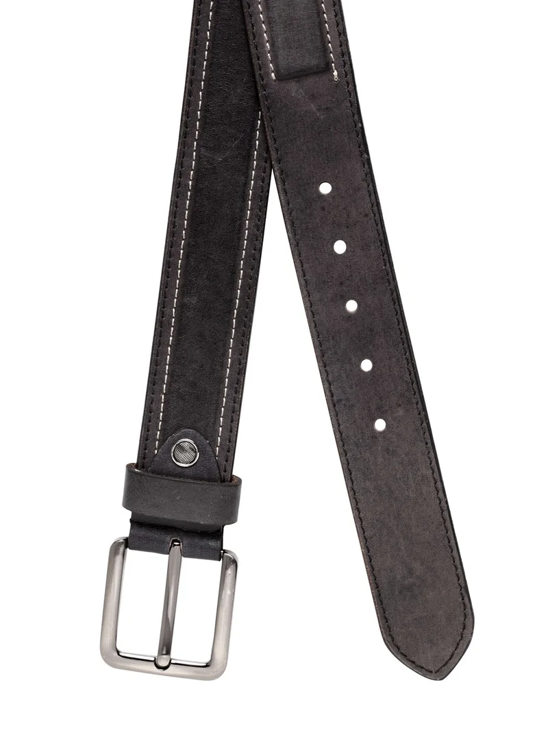 TEAKWOOD Genuine Leather Casual Dark brown Belt for Men