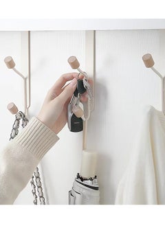 Mmmon 3 Packs Over The Door Hook,Hook Organizer Rack Heavy Duty Door Hanger for Coats Robes Hats Clothes Towels,Bathrrom Hanging Towel Rack Organizer  - Image 2