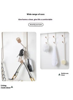 Mmmon 3 Packs Over The Door Hook,Hook Organizer Rack Heavy Duty Door Hanger for Coats Robes Hats Clothes Towels,Bathrrom Hanging Towel Rack Organizer  - Image 3