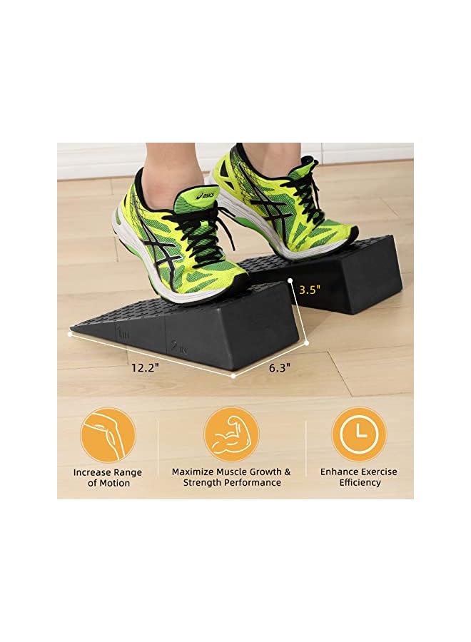 PROMASS زاوية القرفصاء - لوح مائل للقرفصاء كتل قرفصاء غير قابلة للانزلاق تحسين أداء القرفصاء والقوة جهاز تمديد الساق للعلاج الطبيعي جهاز تمديد القدم - Image 4