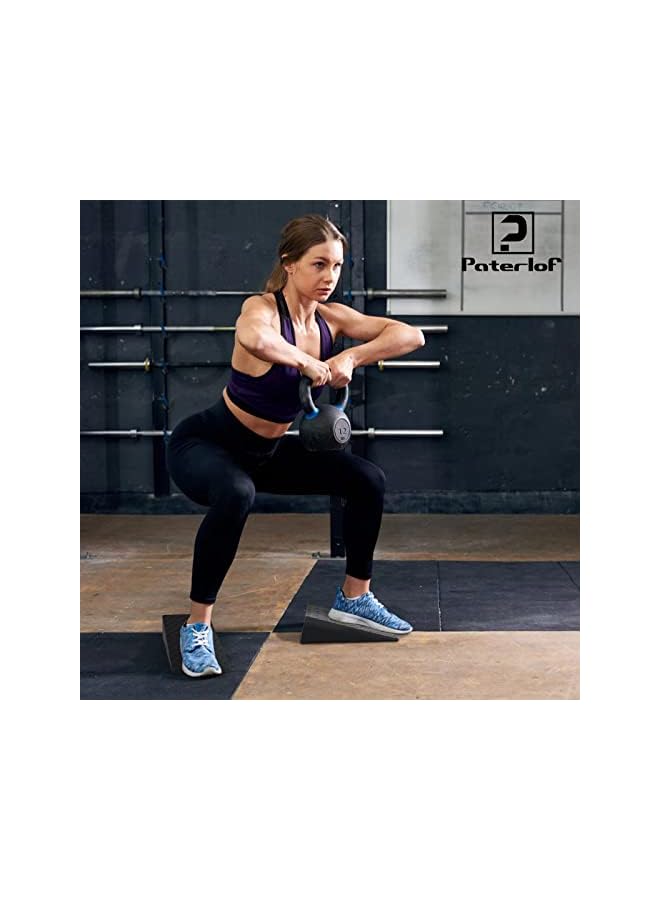 PROMASS زاوية القرفصاء - لوح مائل للقرفصاء كتل قرفصاء غير قابلة للانزلاق تحسين أداء القرفصاء والقوة جهاز تمديد الساق للعلاج الطبيعي جهاز تمديد القدم - Image 5