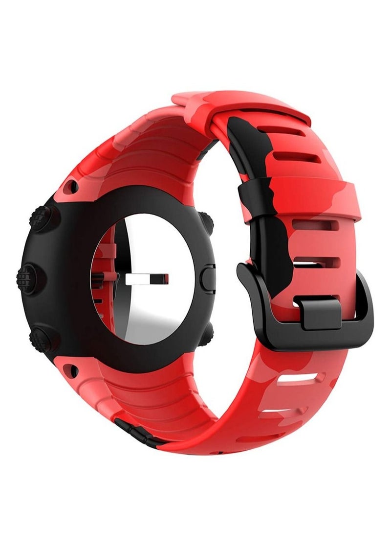 Captaintech Strap Compatible for SUUNTO Core, TPU Camouflage Printed Replacement Band Wristband Soft Adjustable Replacement Watch Strap Compatible with SUUNTO Core - Image 4