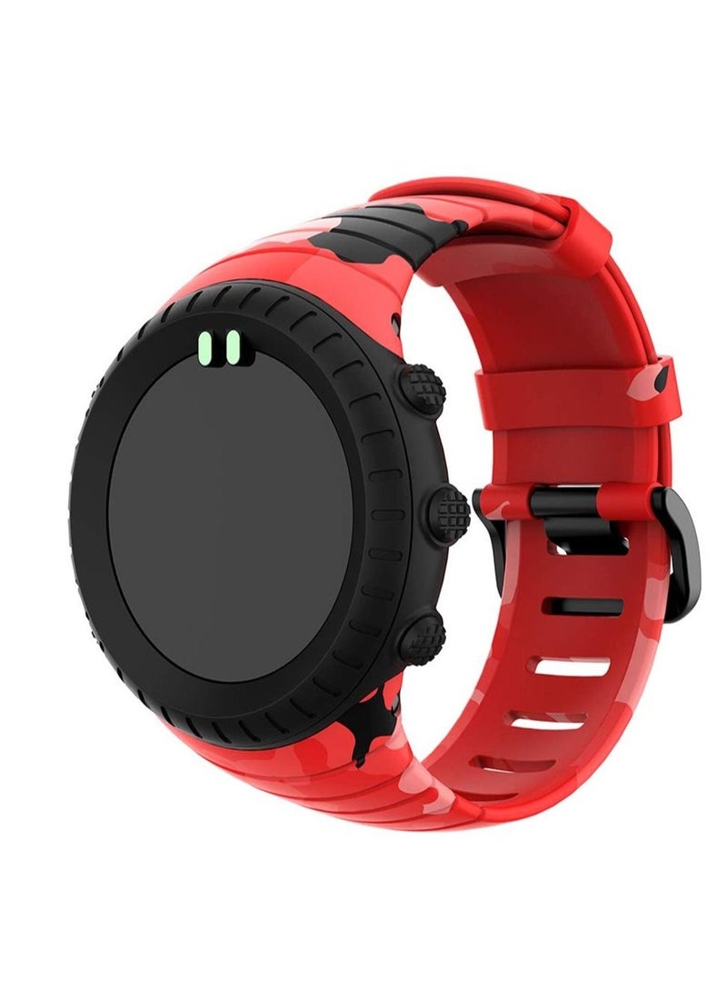 Captaintech Strap Compatible for SUUNTO Core, TPU Camouflage Printed Replacement Band Wristband Soft Adjustable Replacement Watch Strap Compatible with SUUNTO Core - Image 3