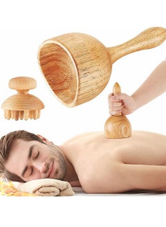 Generic Beech Wood Therapy Massage Tools Set Of 5 Wood Therapy Tools Body Sculpting Lymphatic Drainage Massager Anti Cellulite Set For Muscle Pain Relief Cellulite Body Sculpting And Sculpting  - Image 4