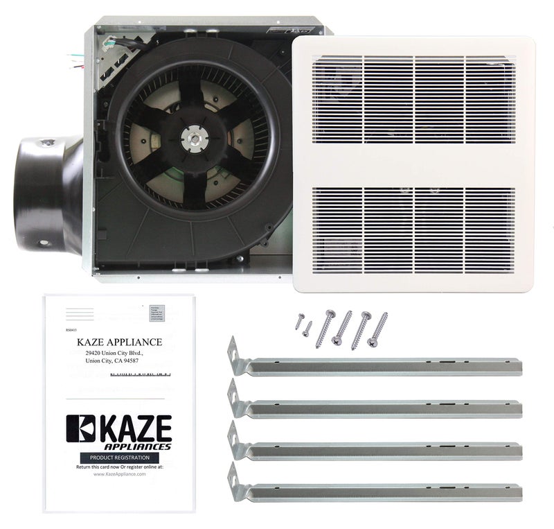 KAZE APPLIANCE KAZE APPLIANCE SEP120 | 120 CFM | 0.3 Sone Ultra Quiet | Energy Star-Certified Energy-Saving Bathroom Exhaust Ventilation Fan  - Image 3