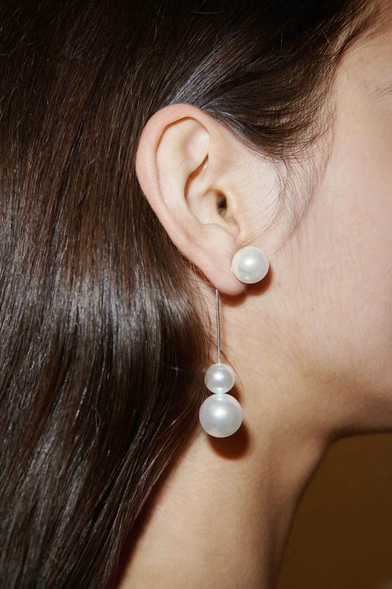 H&M Pendant bead earrings