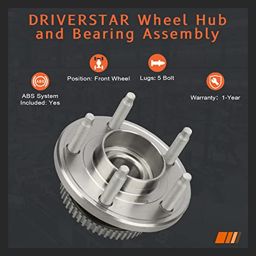 DRIVESTAR درايفستار 513221 محور العجلة الأمامية والمحمل الأيسر/الأيمن لفورد موستانج 2005 06 07 08 09 10 11 12 13 2014، 2005 2006 2007 لأفانتي أفانتي، 5 مسامير مع نظام ABS - Image 3