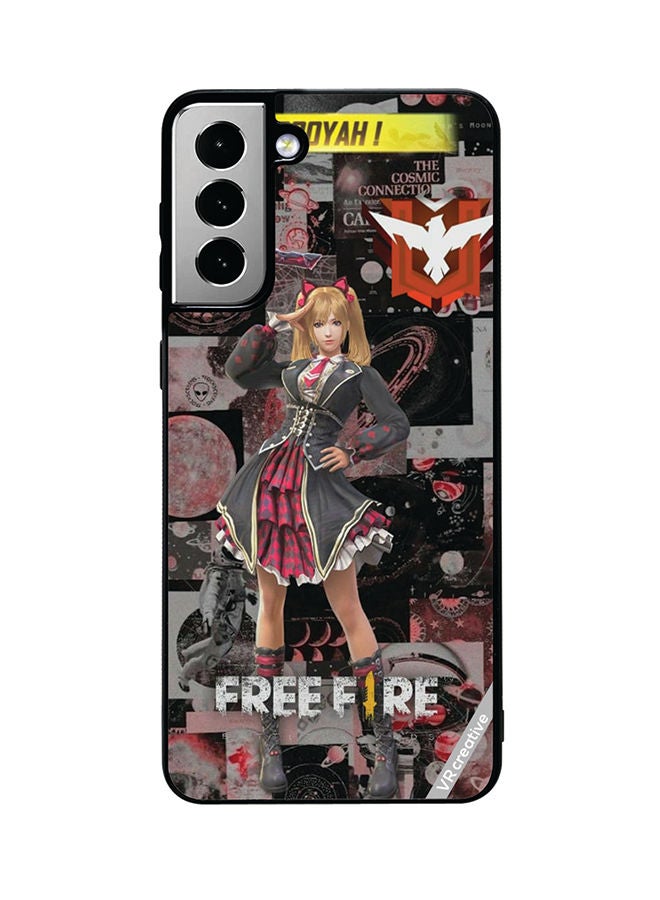 VR CREATIVE Protective Case Cover For Samsung Galaxy S21 FE 5G Freefire Design Multicolour - Image 1