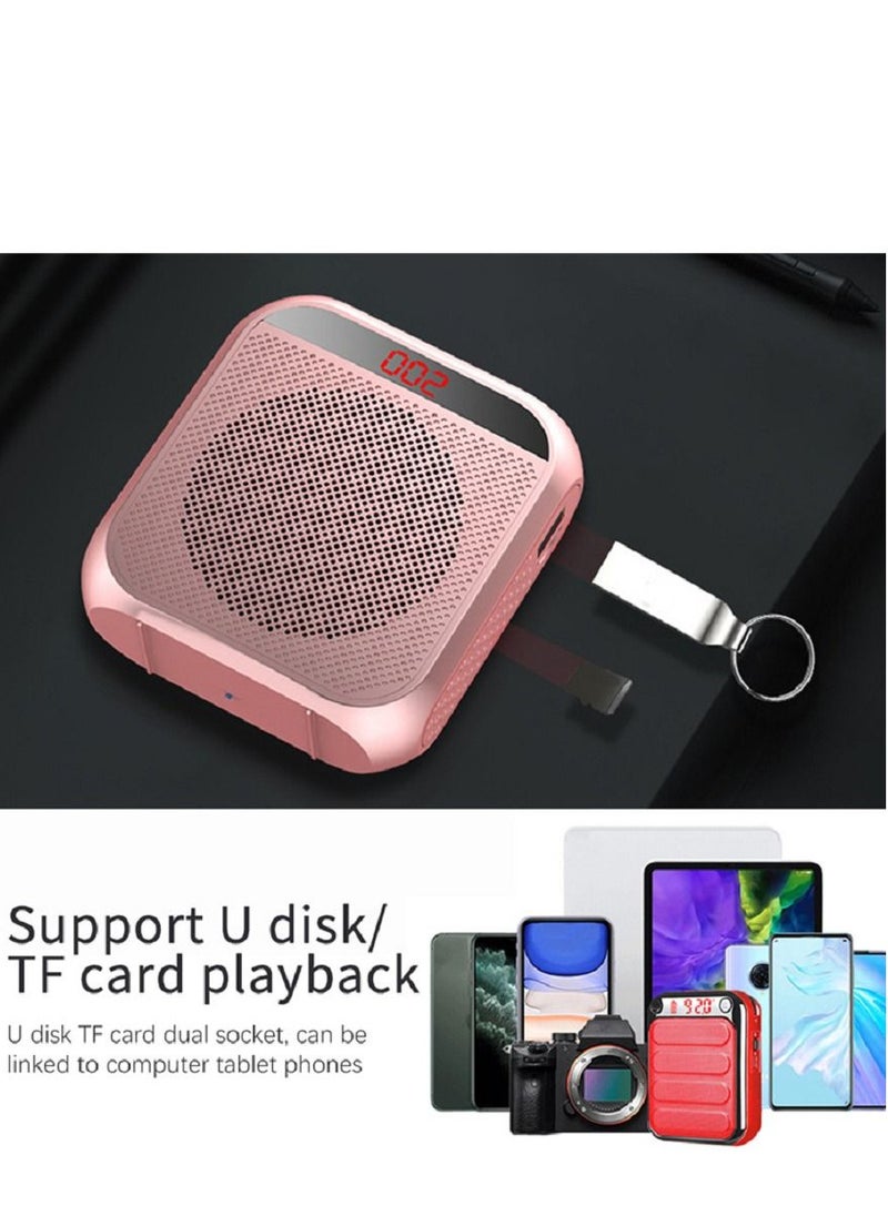 كاست ويف مضخم صوت محمول قابل لإعادة الشحن مع سماعة ميكروفون سلكية  - Image 5