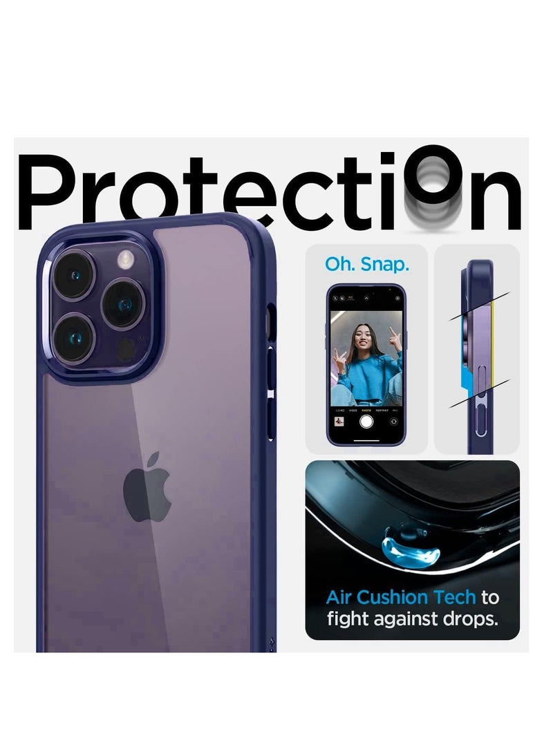Magic Mask Magic Mask Q Series Clear Case Compatible Case Shockproof Hard PC +Soft Silicone Transparent Protective Slim Hard Back Cover with Silicone Frame for (Blue, iphone15 pro max) )  - Image 4