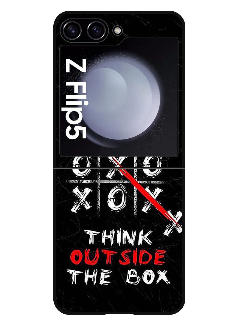 Theodor Protective Case Anti Scratch Shock Proof Bumper Cover For Samsung Galaxy Z Flip 5 Think out of the box - Image 1