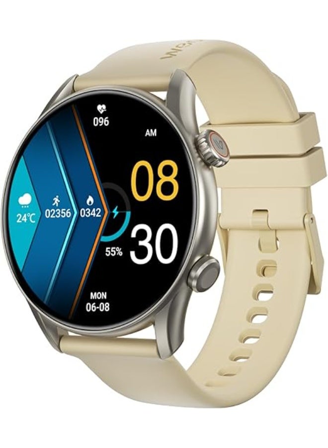 Weofly Spirit 2 Smartwatch – 1.39″ HD Display, IP68 Waterproof Fitness Tracker, 100+ Sports Modes, Heart Rate & Sleep Monitoring, Long Battery Life, iOS & Android Compatible - Gold - Image 1