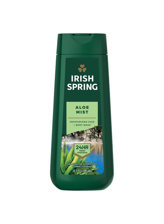 Irish Spring Men's Body Wash Shower Gel, Aloe Vera - 20 fluid ounce (Pack of 6) - Image 1