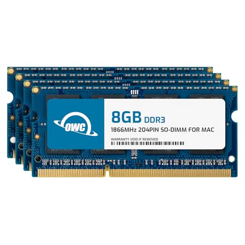 OWC 32GB (4 x 8GB) PC14900 DDR3 1866MHz SO-DIMMs ترقية ذاكرة RAM متوافقة مع iMac 27 (أواخر) 2015 مع نماذج Retina 5K وأجهزة الكمبيوتر المتوافقة (OWC1867DDR3S32S) - Image 1