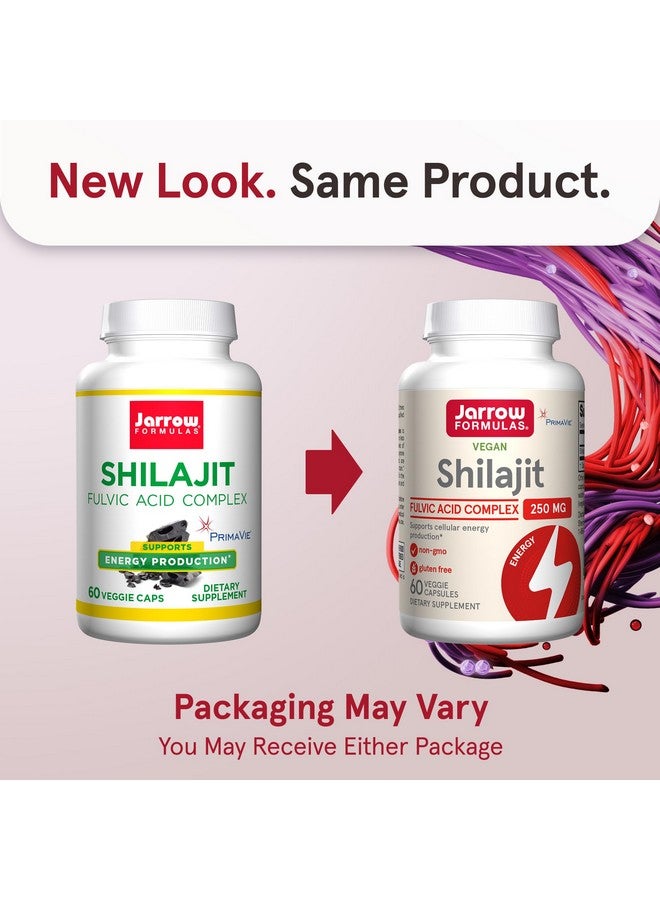 Jarrow Formulas® Shilajit 250 mg, Dietary Supplement, Shilajit Acid Complex for Cellular Energy Production, 60 Veggie Capsules, 60 Day Supply - Image 2
